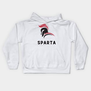 This drawing depicts a great Spartan warrior who is famous for his fortitude, freedom, and love of his country. Kids Hoodie